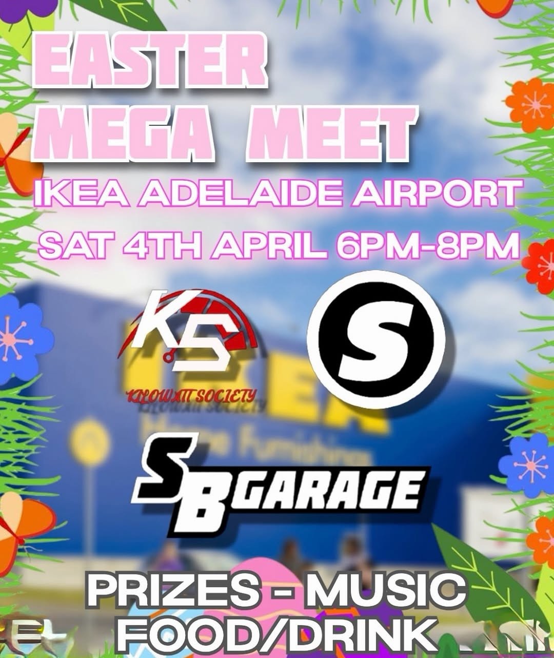 Easter Mega Meet — JDM car meet in Adelaide, SA on Saturday 4 April 2026