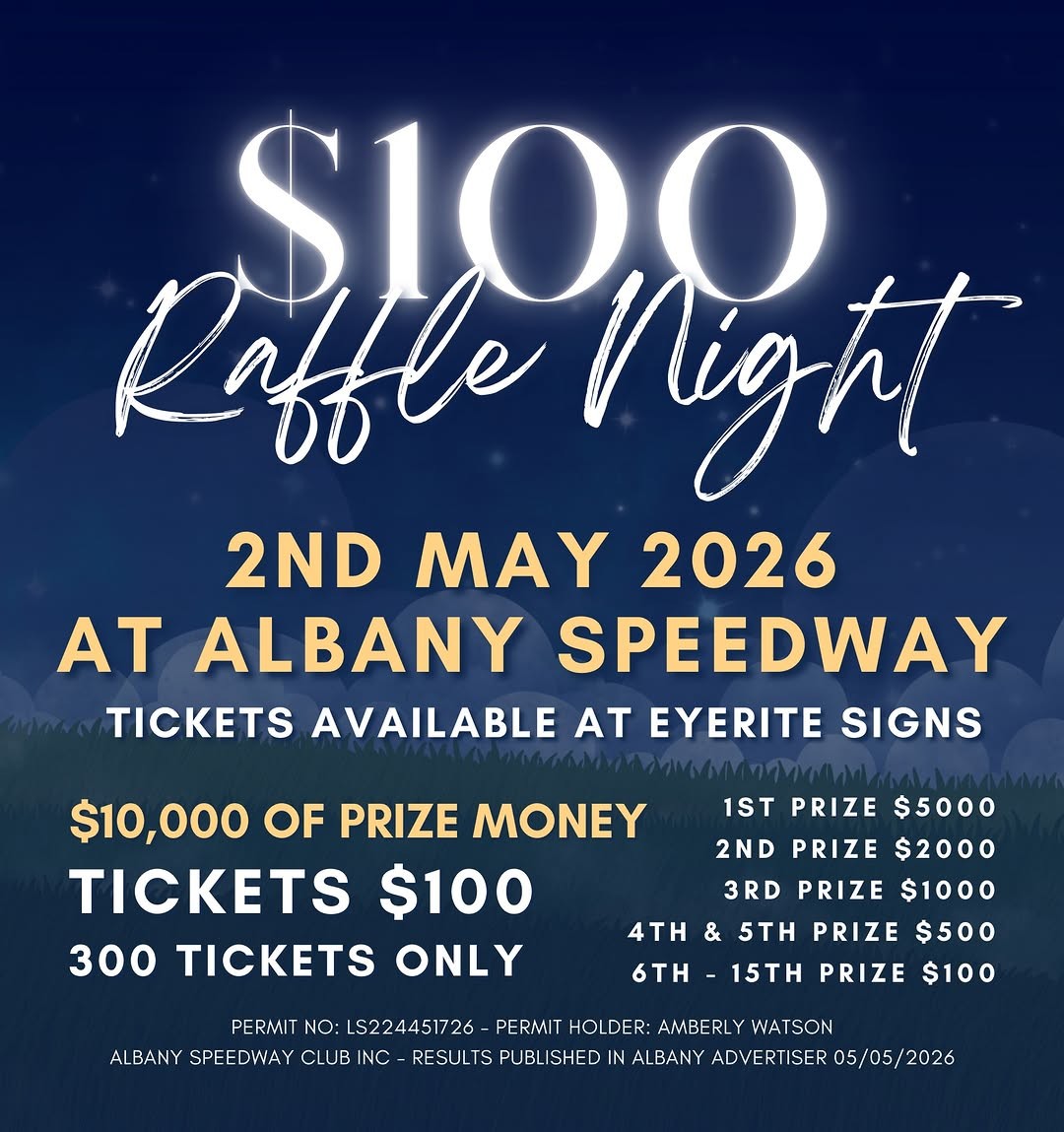 $100 Raffle Night — car meet in Perth, WA on Saturday 2 May 2026