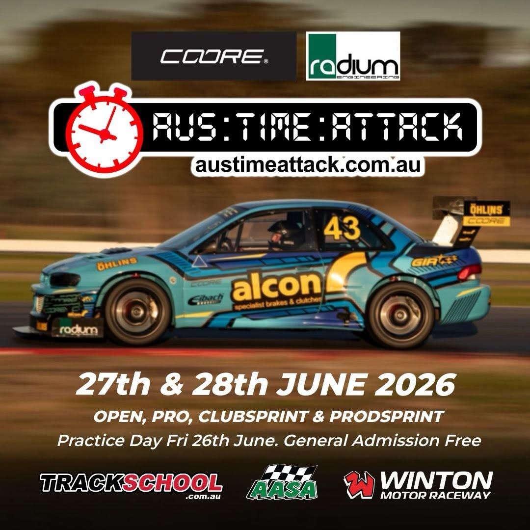 COORE | RADIUM ENGINEERING Aus Time Attack — JDM track day in Melbourne, VIC on Friday 26 June 2026