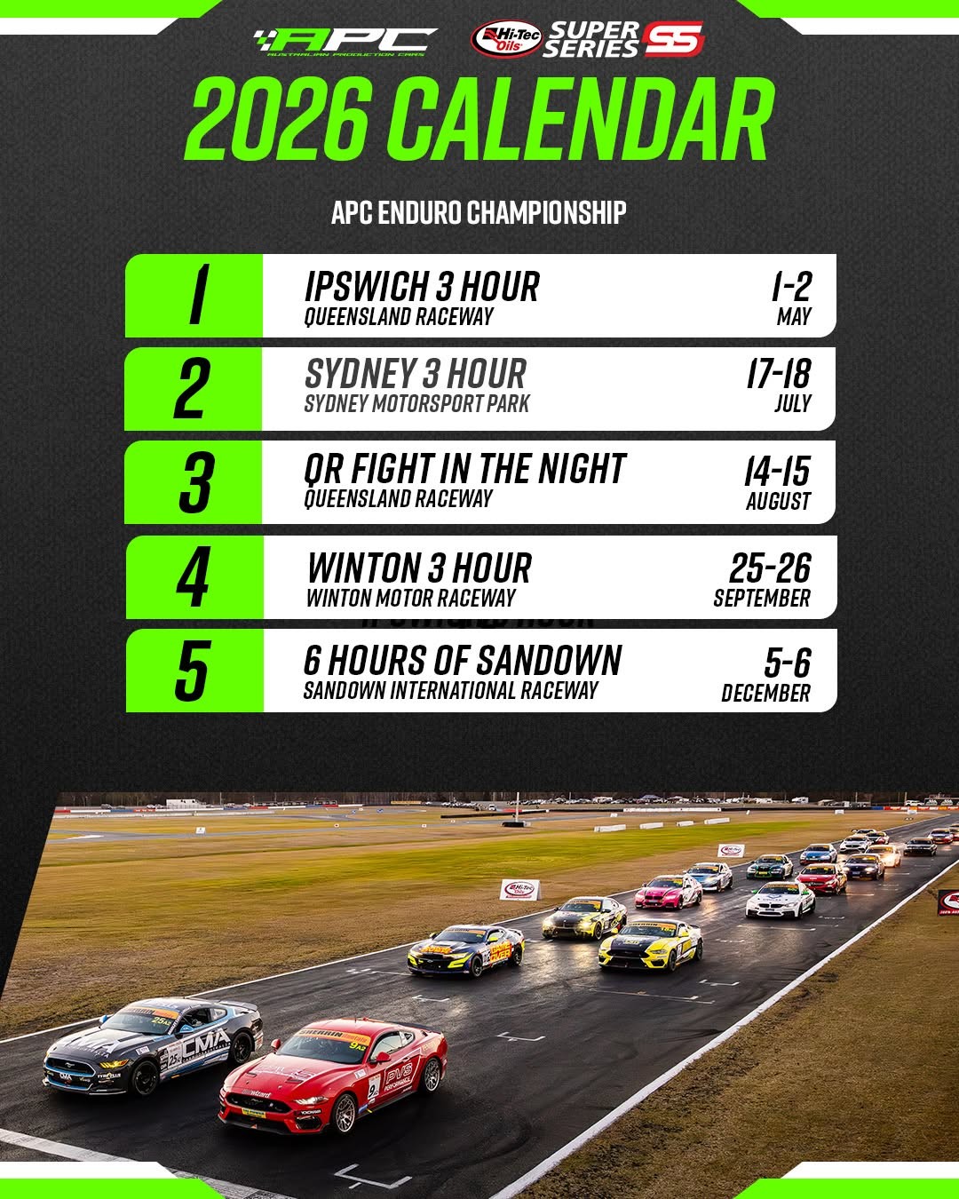 APC Enduro Championship - Ipswich 3 Hour — Muscle spectator event in Brisbane, QLD on Friday 1 May 2026