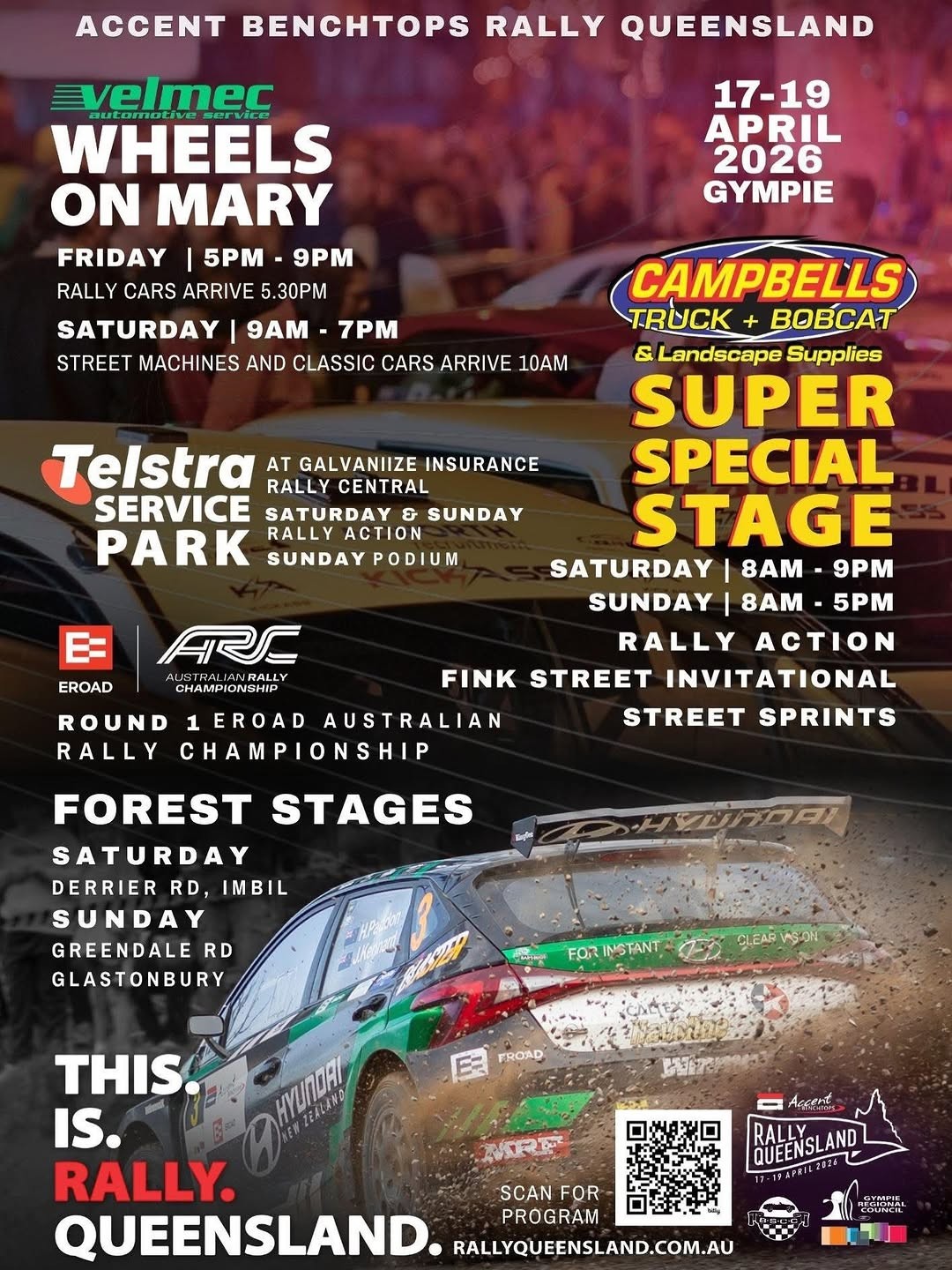 Accent Benchtops Rally Queensland — Classic/Muscle spectator event in Brisbane, QLD on Friday 17 April 2026