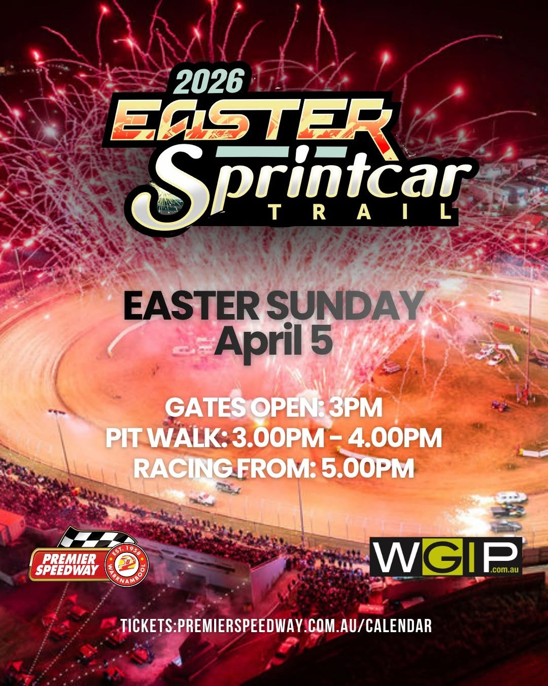 Easter Sprintcar Trail — Muscle spectator event in Melbourne, VIC on Sunday 5 April 2026