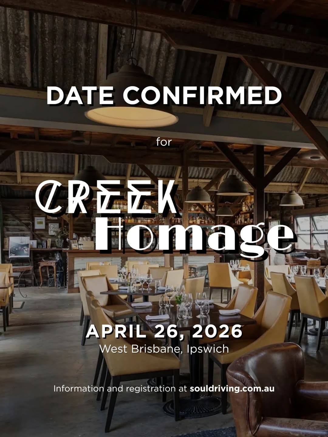 Creek Homage — Euro car meet in Brisbane, QLD on Sunday 26 April 2026