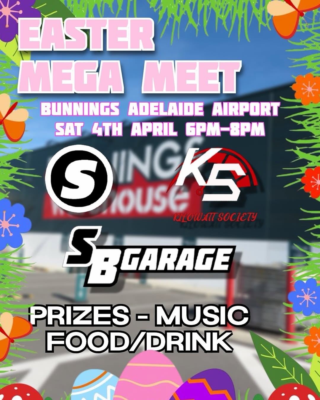 Easter Mega Meet — JDM/Stance car meet in Adelaide, SA on Saturday 4 April 2026
