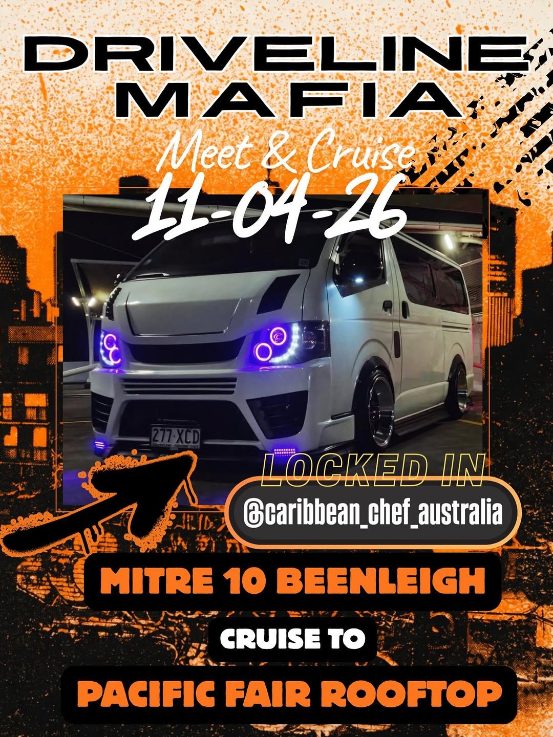 Driveline Mafia Meet & Cruise — JDM car meet in Brisbane, QLD on Saturday 11 April 2026