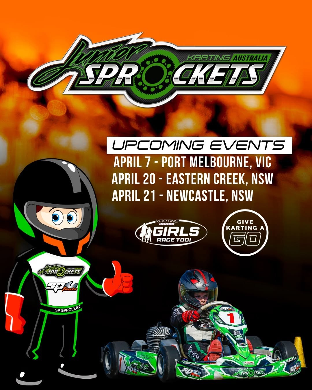 Junior Sprockets — track day in Melbourne, VIC on Tuesday 7 April 2026
