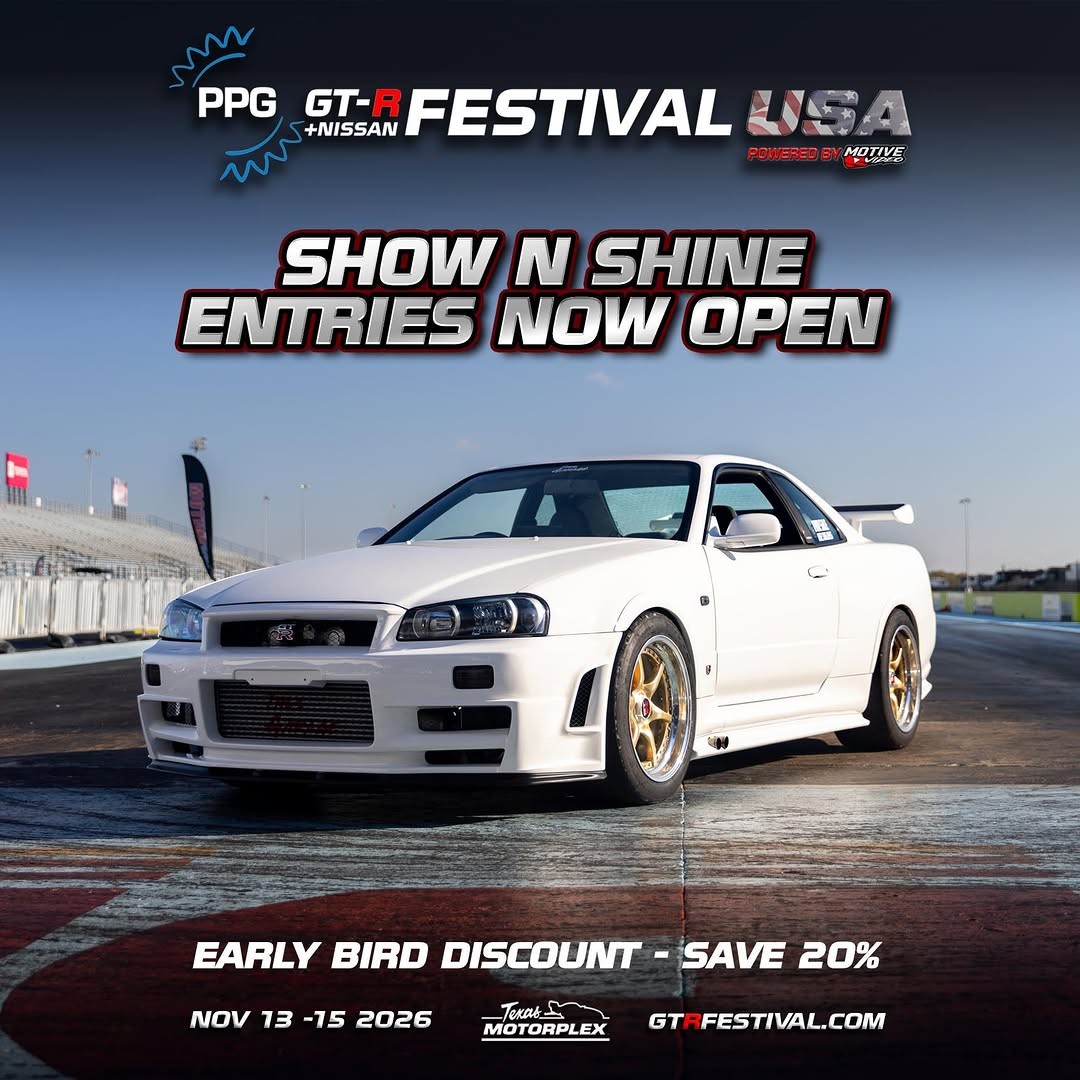 PPG GT-R Festival USA — JDM spectator event in International on Friday 13 November 2026