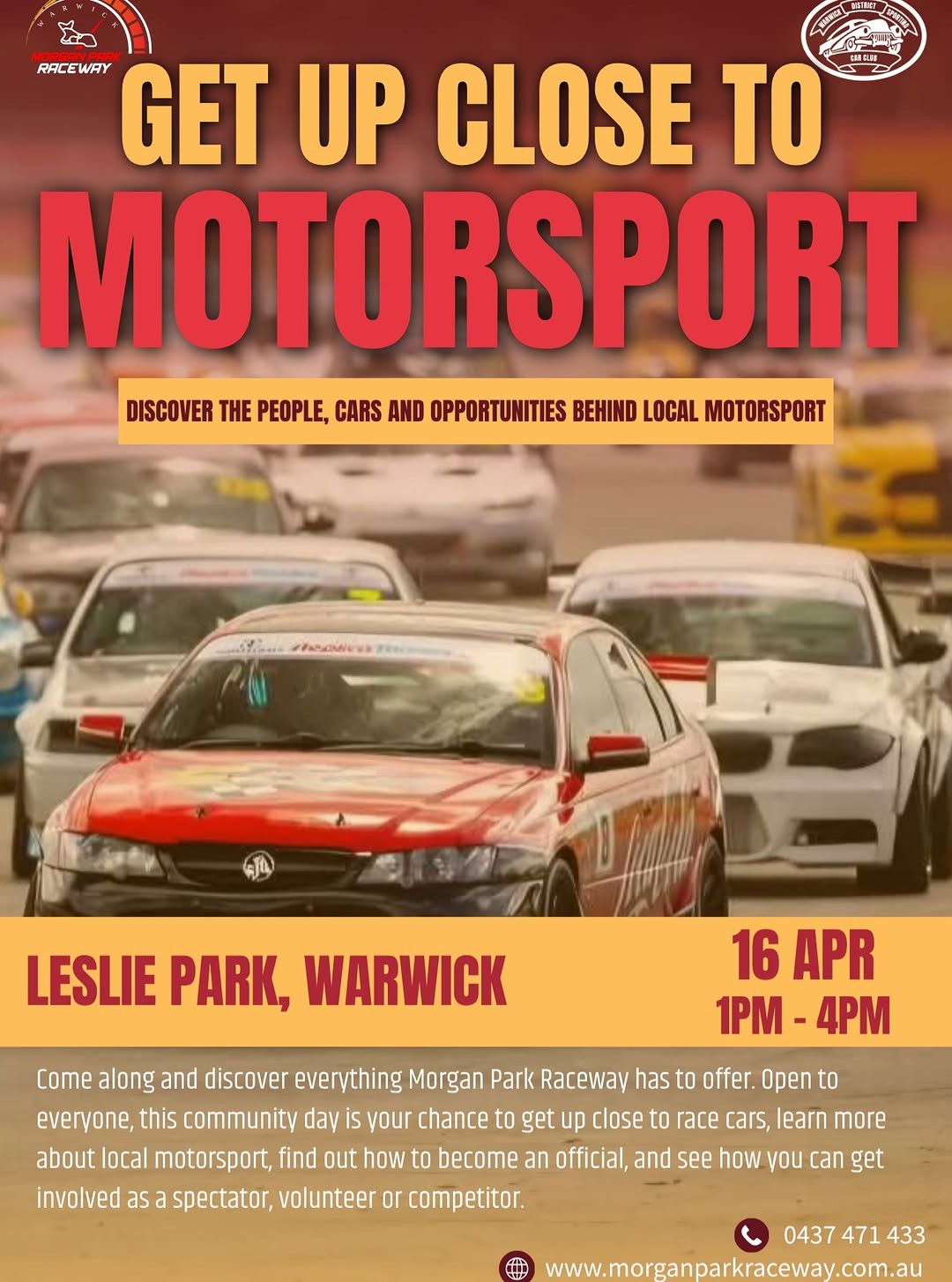 Get Up Close to Motorsport — Classic/Muscle car meet in Brisbane, QLD on Thursday 16 April 2026