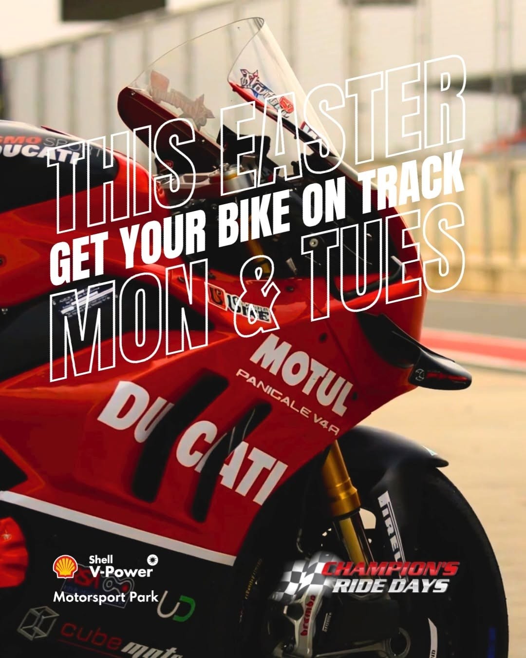 Champion's Ride Days — track day in Adelaide, SA on Monday 6 April 2026