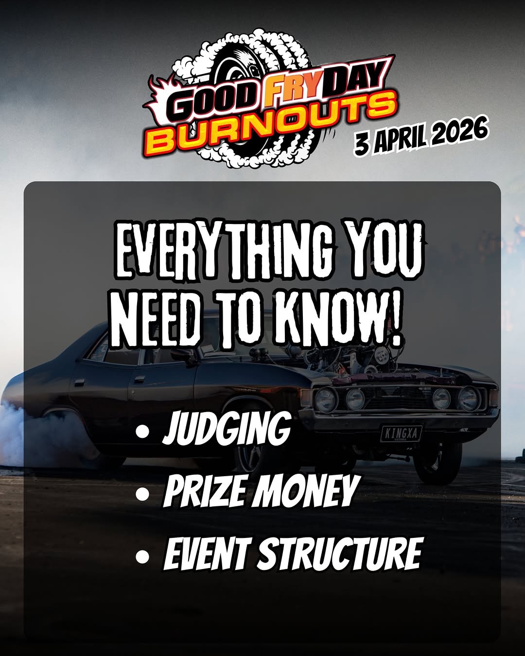 Good Fryday Burnouts — Muscle spectator event in Sydney, NSW on Friday 3 April 2026