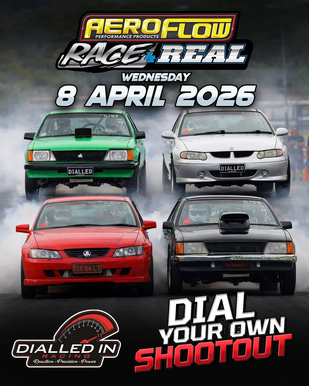 Aeroflow Race 4 Real — Muscle track day in Sydney, NSW on Wednesday 8 April 2026