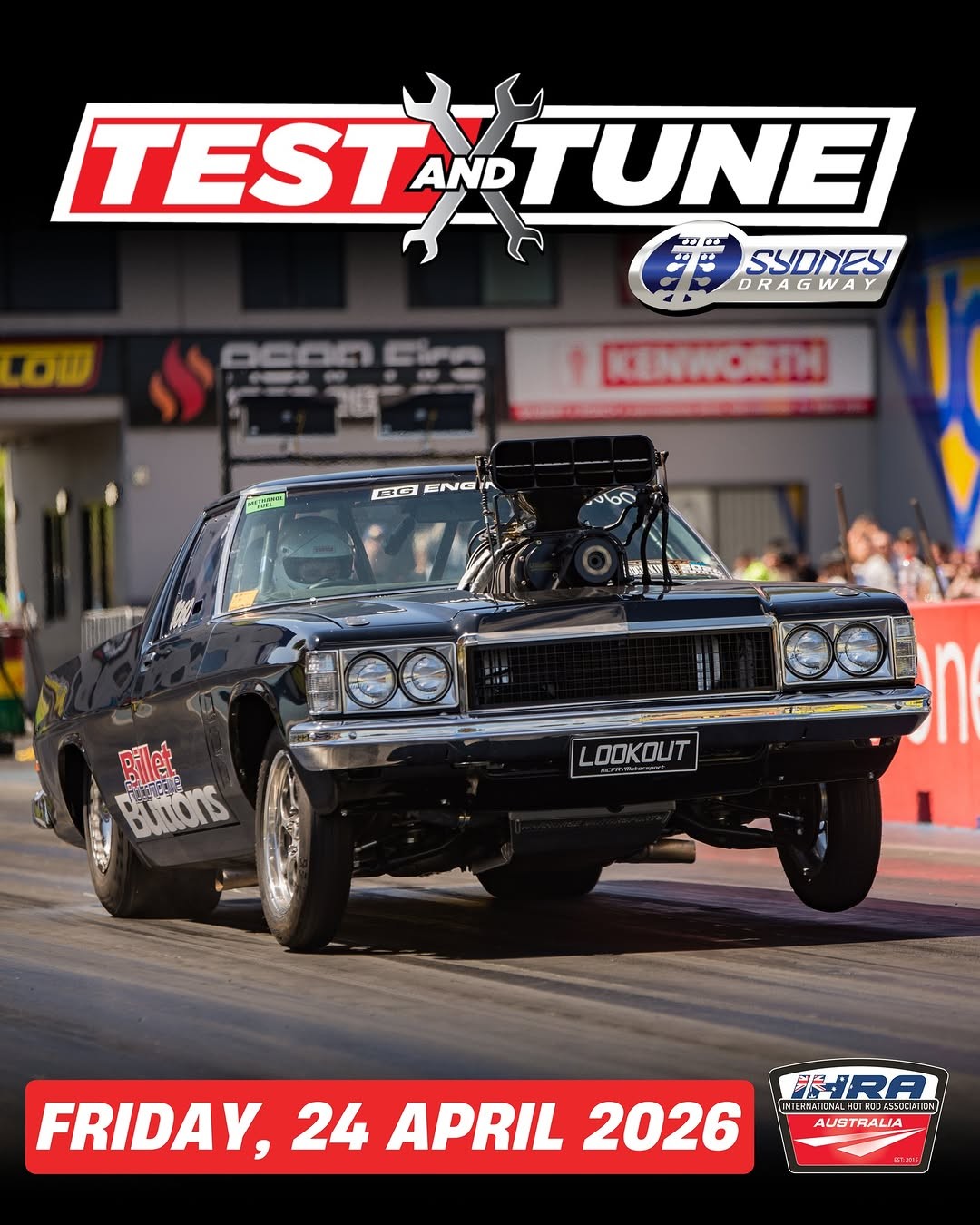 Test and Tune — Muscle track day in Sydney, NSW on Friday 24 April 2026