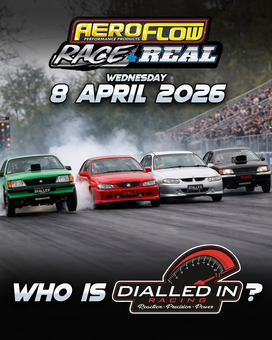 Aeroflow Race 4 Real — Muscle track day in Sydney, NSW on Wednesday 8 April 2026