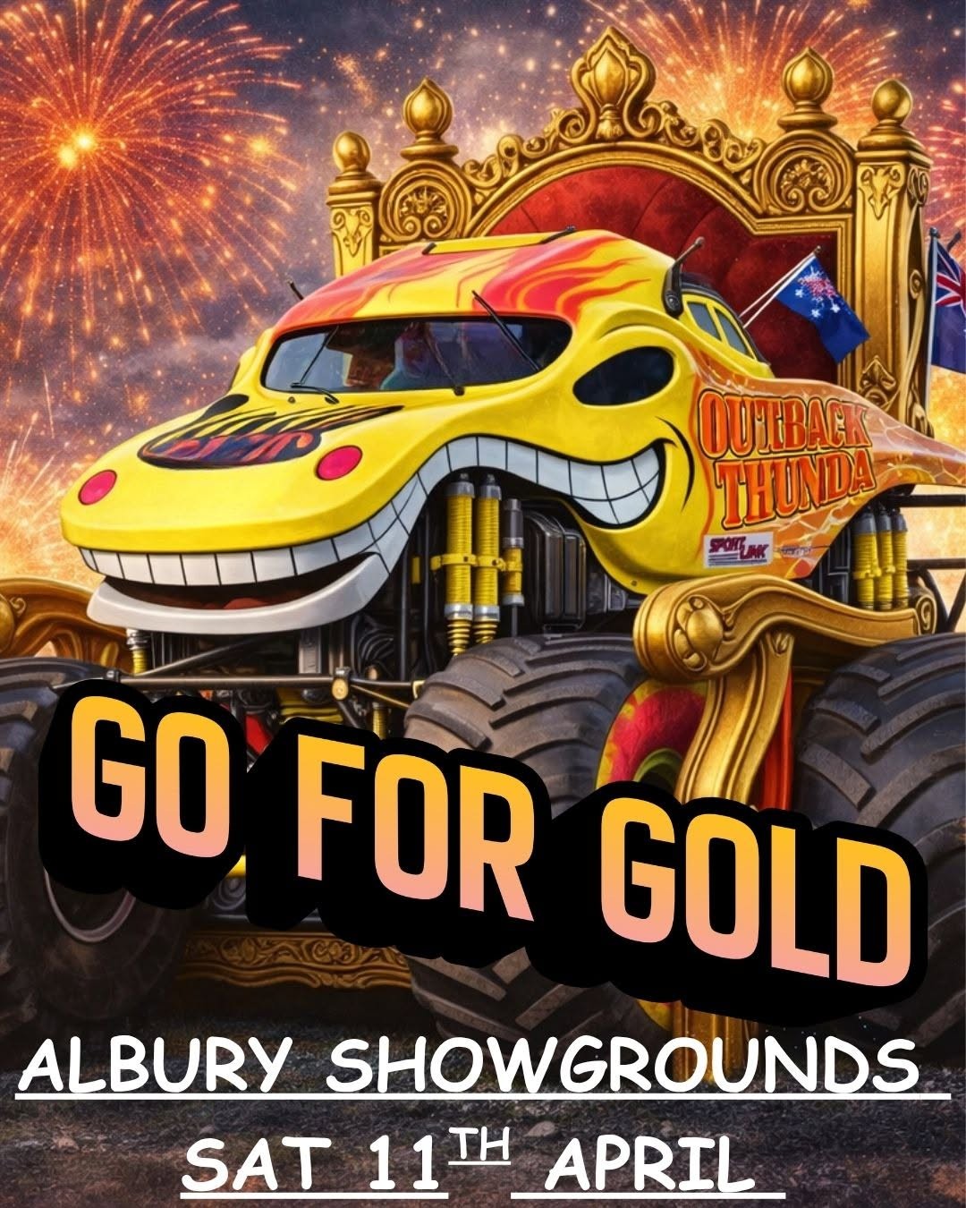 Monster Truck Mayhem Thrill & Stunt Show — spectator event in Albury, NSW on Saturday 11 April 2026