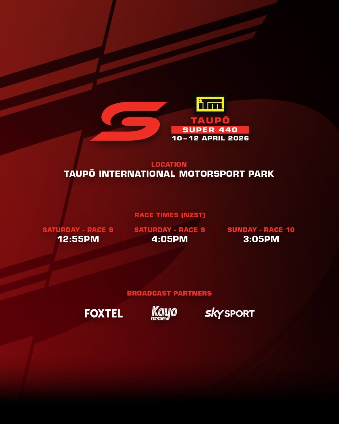 ITM Taupō Super 440 — Muscle/Exotic spectator event in International on Friday 10 April 2026