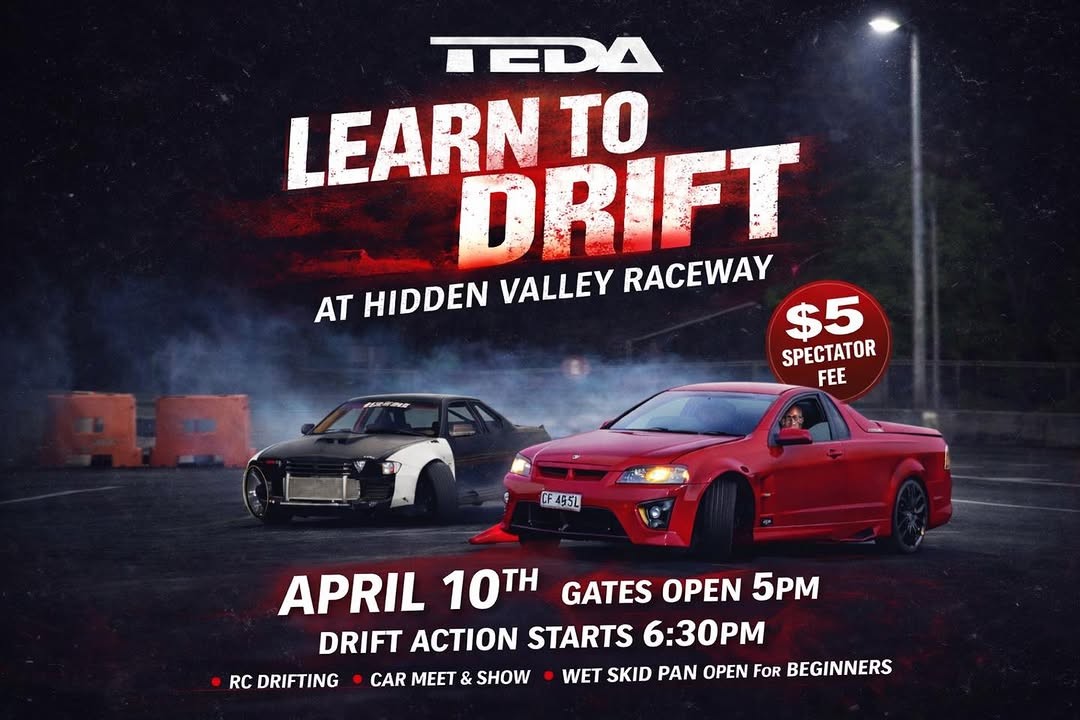 Learn to Drift — JDM track day in Darwin, NT on Friday 10 April 2026