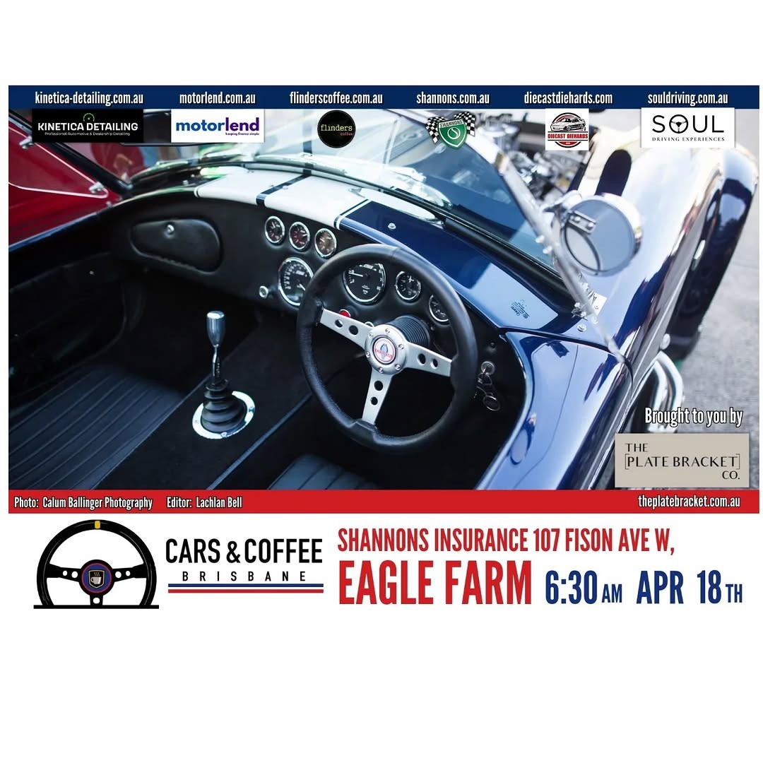 Cars & Coffee Brisbane — car meet in Brisbane, QLD on Saturday 18 April 2026