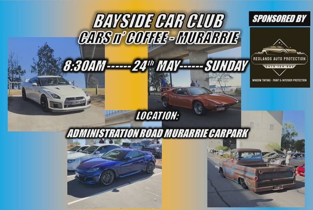 Bayside Car Club Cars n' Coffee - Murarrie flyer — QLD