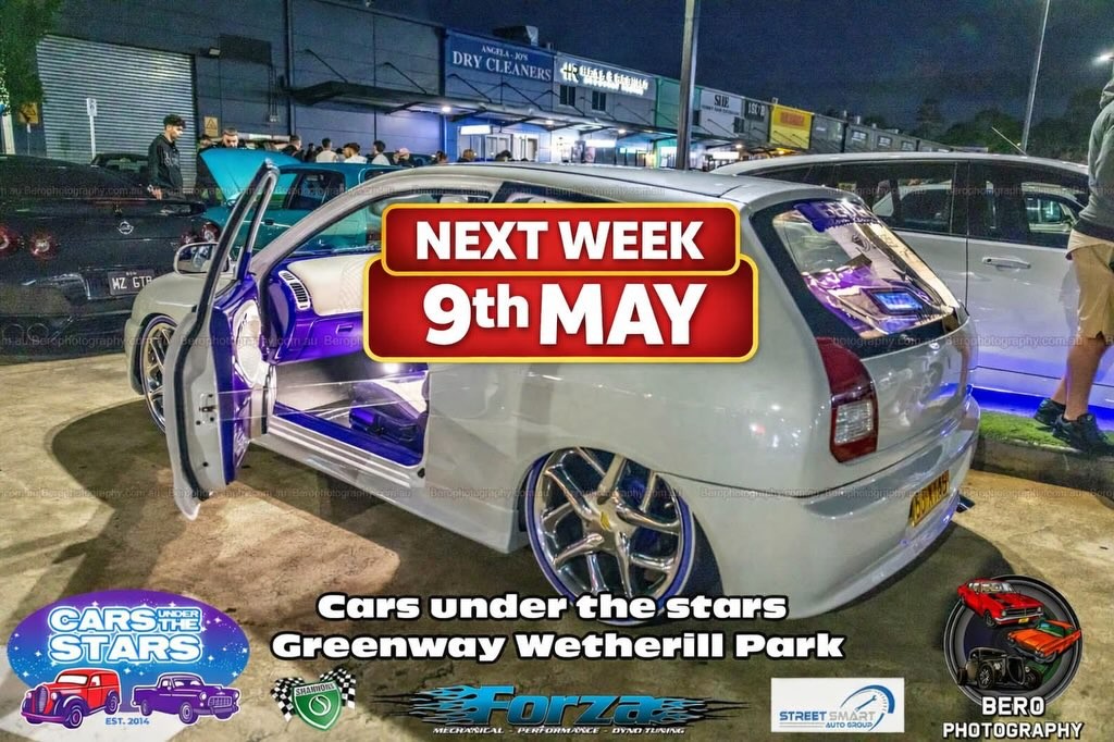 Cars under the stars — Classic/Muscle car meet in Sydney, NSW on Saturday 9 May 2026