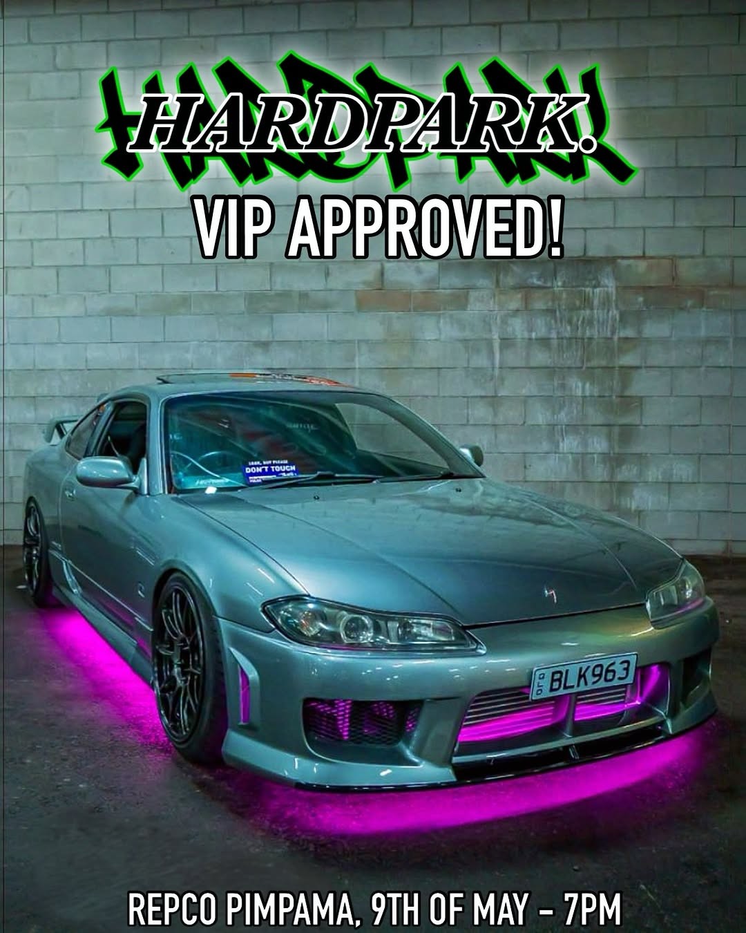 Hardpark x Repco Pimpama — JDM/Stance car meet in Gold Coast, QLD on Saturday 9 May 2026