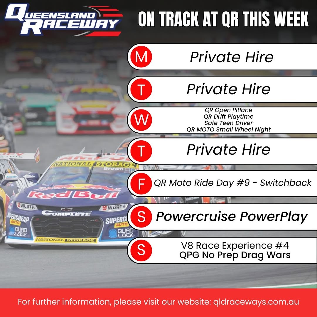Powercruise PowerPlay — Muscle/JDM track day in Brisbane, QLD on Saturday 9 May 2026