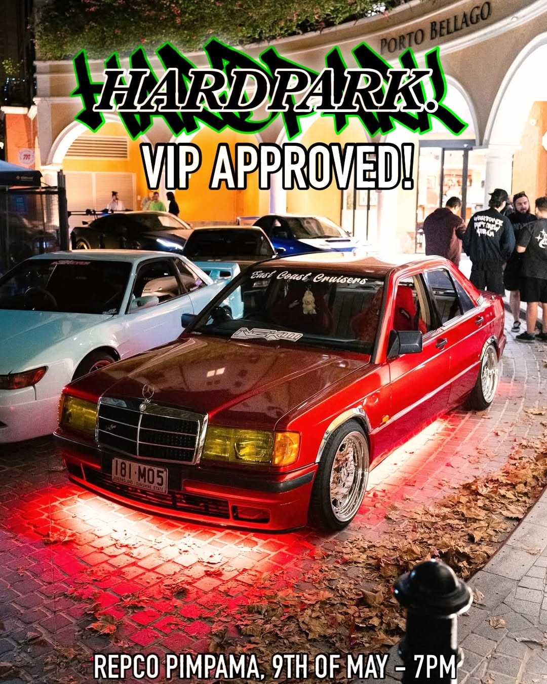 Hardpark x Repco Pimpama — JDM/Euro car meet in Gold Coast, QLD on Saturday 9 May 2026