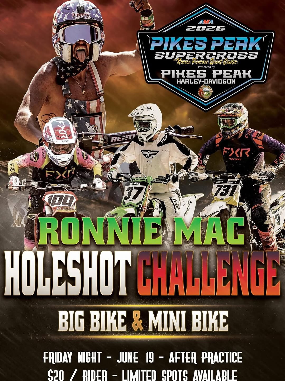 Ronnie Mac Holeshot Challenge — track day in International on Friday 19 June 2026
