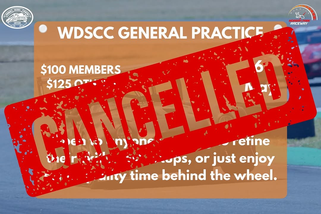 WDSCC General Practice — Muscle track day in Toowoomba, QLD on Wednesday 6 May 2026