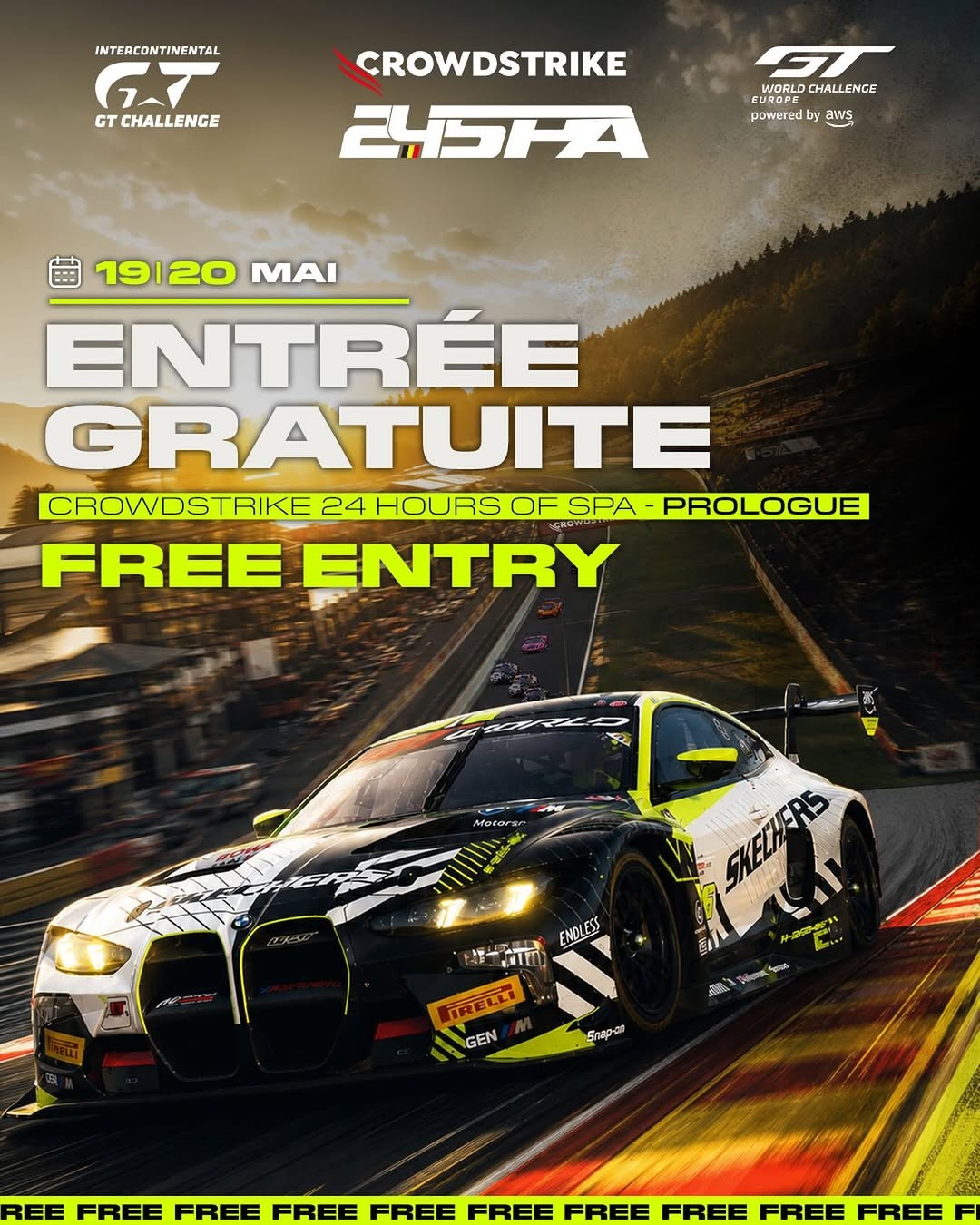 CrowdStrike 24 Hours of Spa - Prologue flyer — International