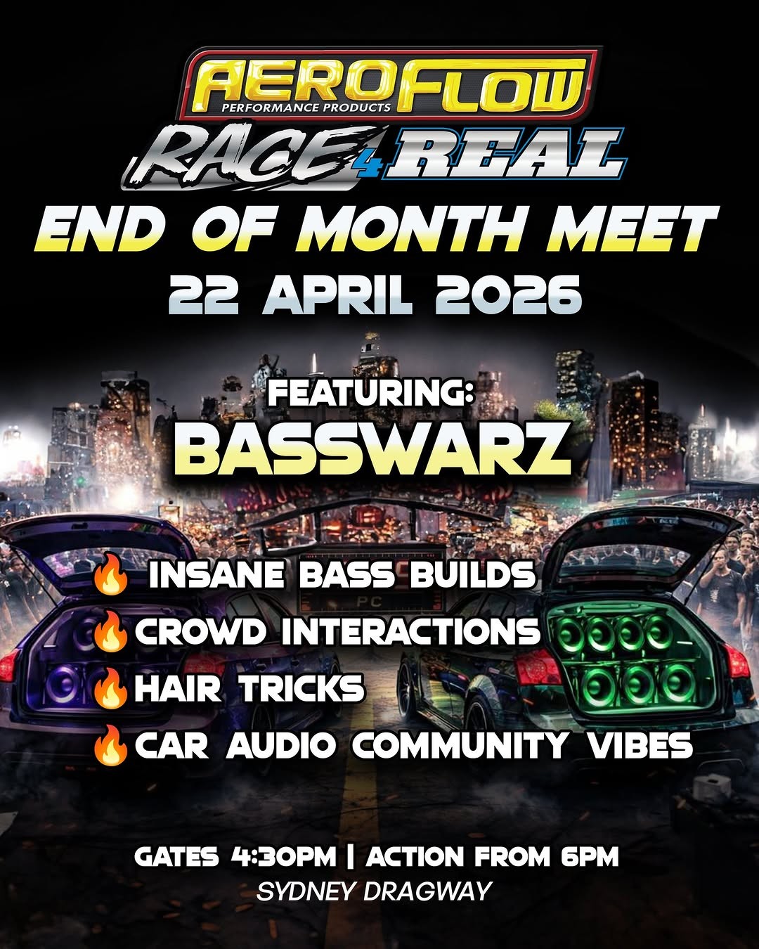 Aeroflow Race 4 Real End of Month Meet — Muscle track day in Sydney, NSW on Wednesday 22 April 2026