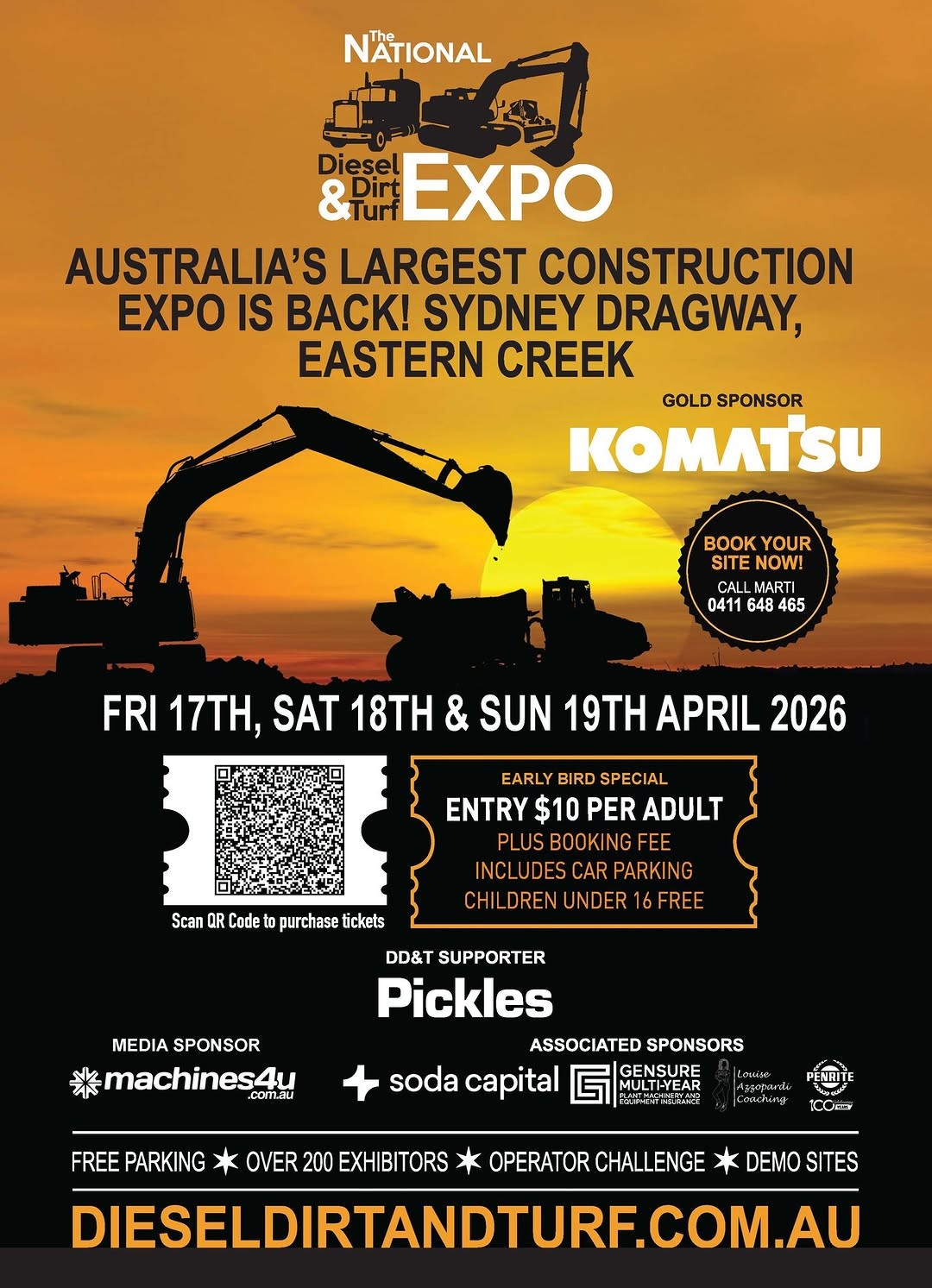 The National Diesel & Dirt & Turf Expo — spectator event in Sydney, NSW on Friday 17 April 2026