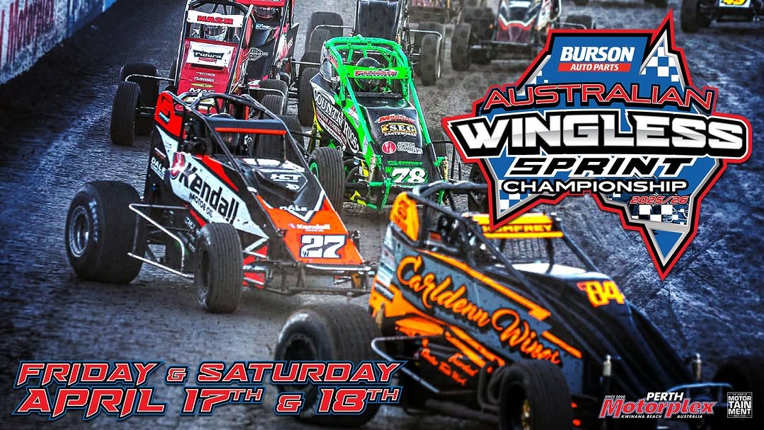 Burson Auto Parts Australian Wingless Sprint Championship — spectator event in Perth, WA on Friday 17 April 2026