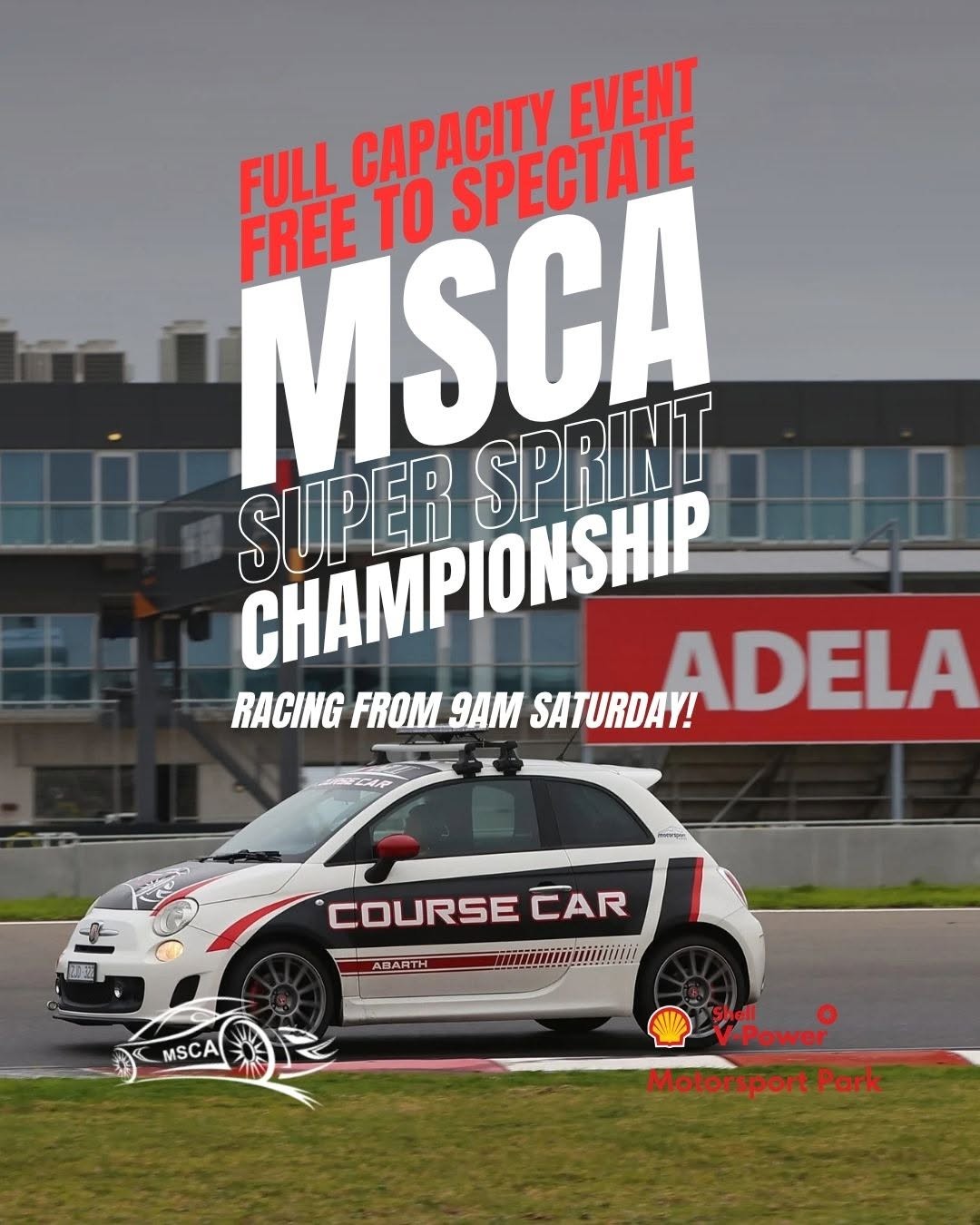 MSCA Super Sprint Championship — Euro/Classic track day in Adelaide, SA on Saturday 18 April 2026