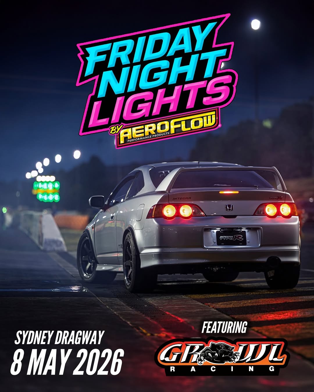 Friday Night Lights — Muscle track day in Sydney, NSW on Friday 8 May 2026