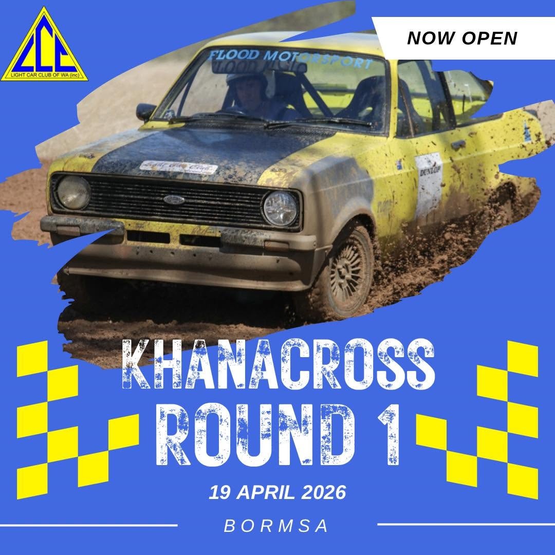 Khanacross Round 1 — track day in Perth, WA on Sunday 19 April 2026
