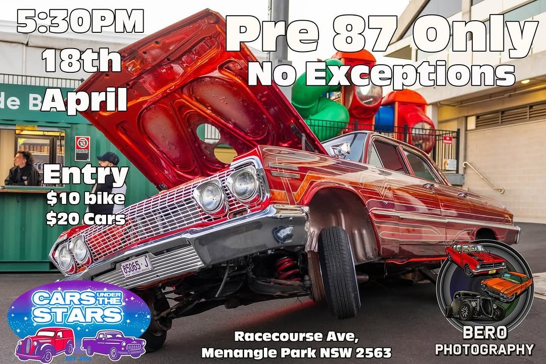 Cars Under The Stars — Classic/Muscle car meet in Sydney, NSW on Saturday 18 April 2026