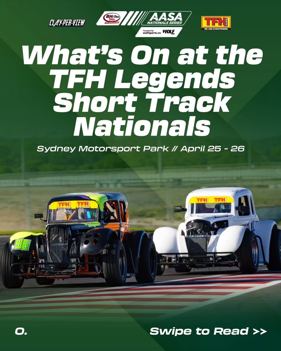 TFH Legends Short Track Nationals — JDM spectator event in Sydney, NSW on Saturday 25 April 2026