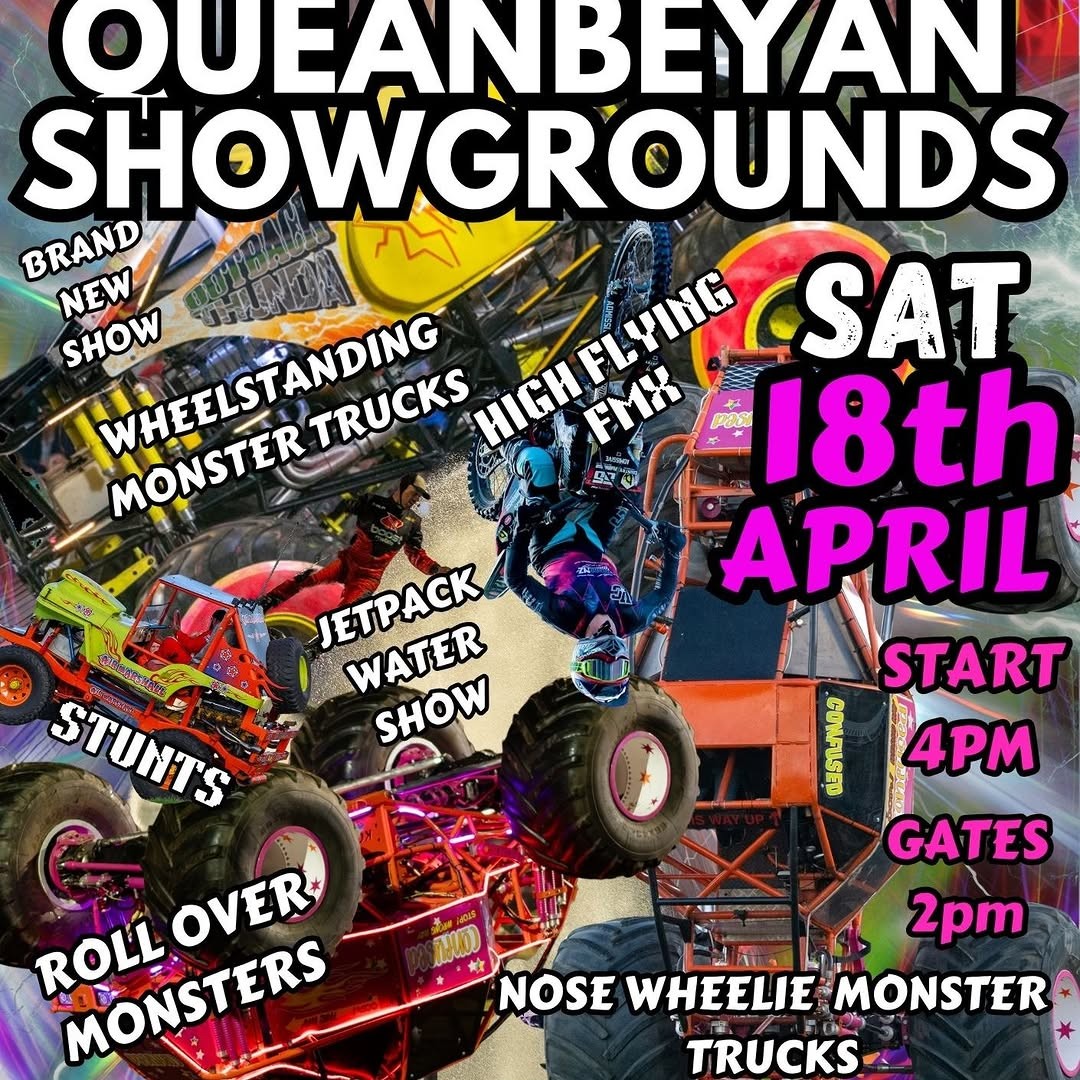 Monster Truck Mayhem Thrill & Stunts Show — spectator event in Sydney, NSW on Saturday 18 April 2026