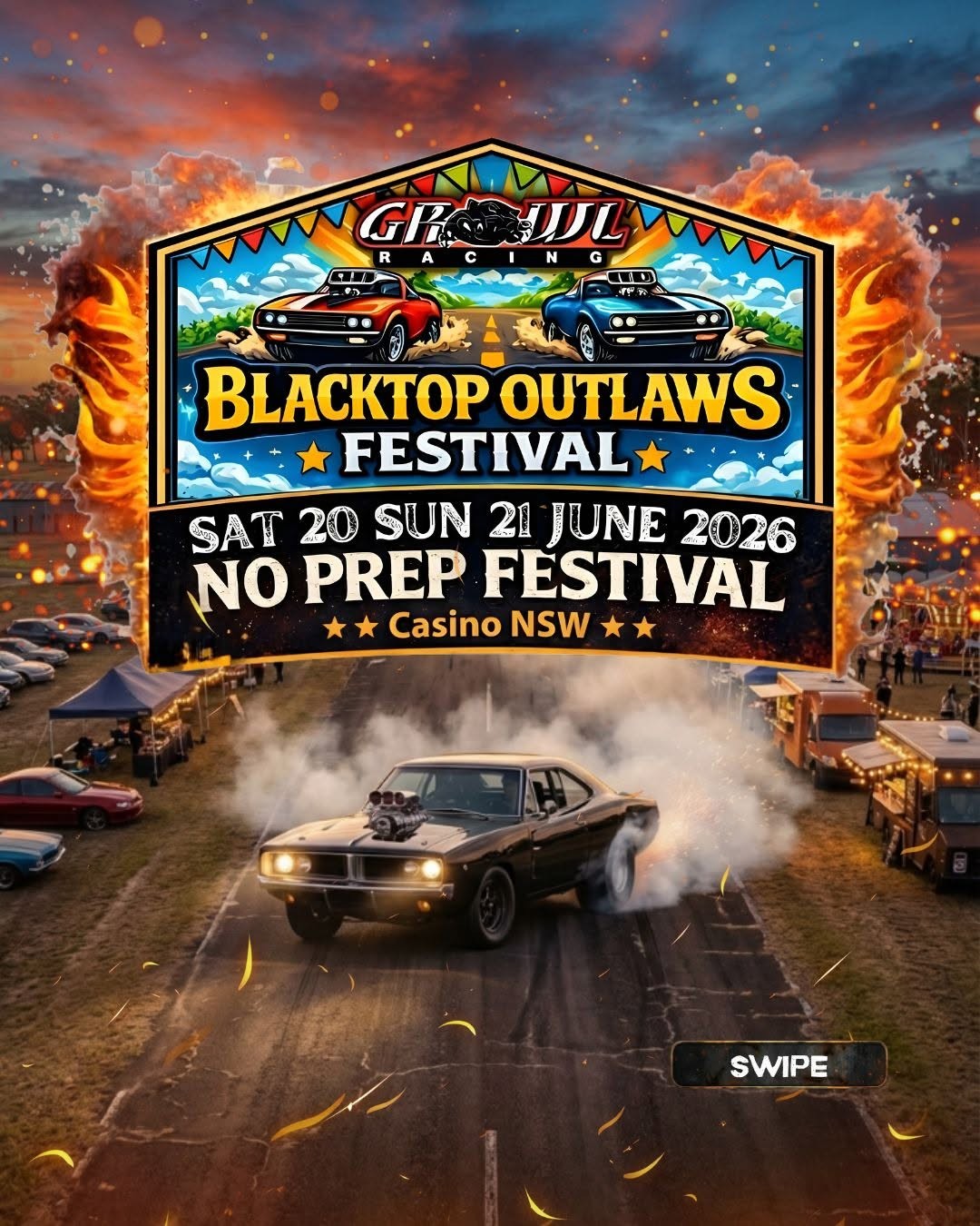 Blacktop Outlaws Festival — Muscle spectator event in Sydney, NSW on Saturday 20 June 2026