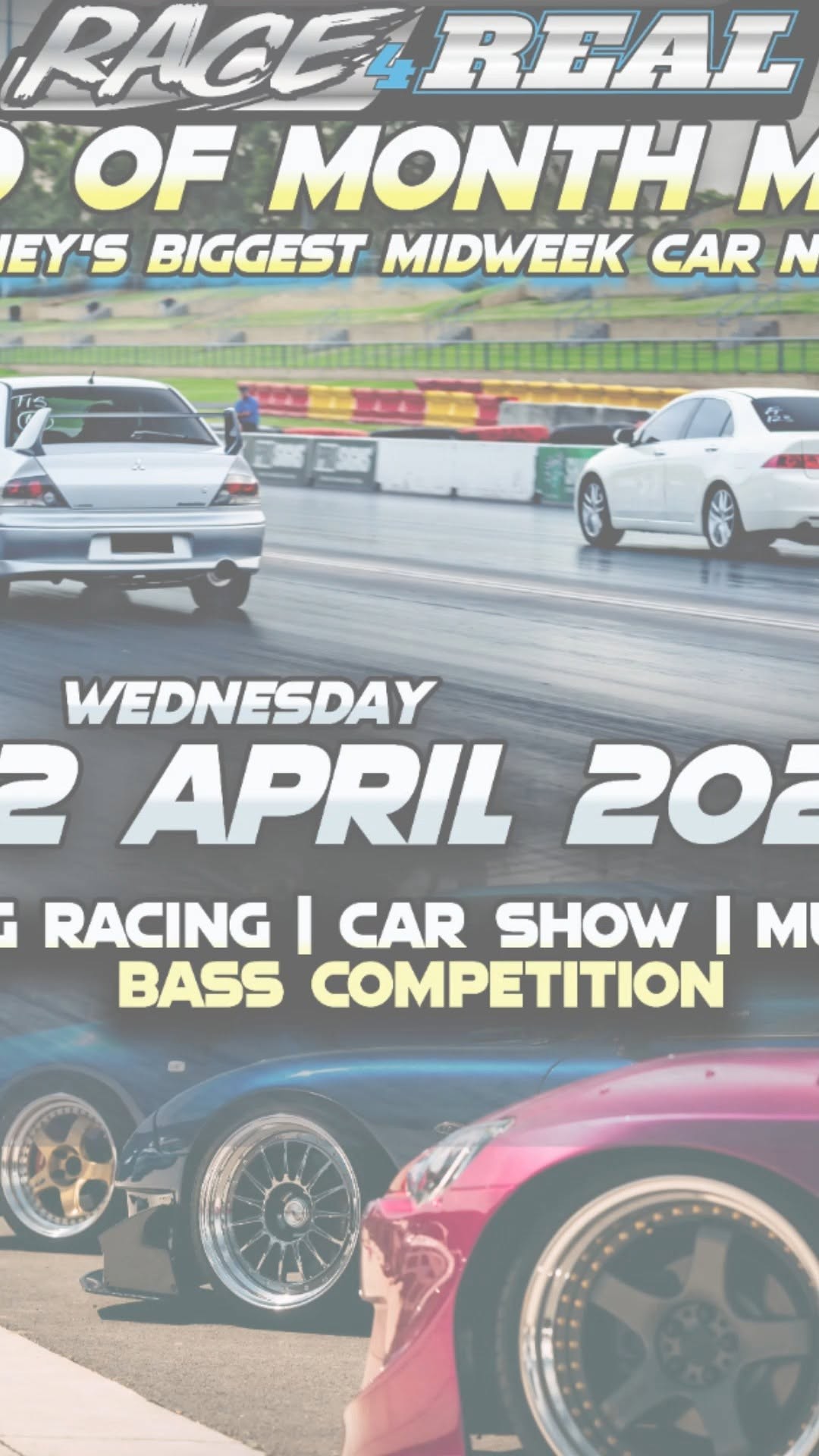 Aeroflow Race 4 Real - End of Month Meet — Muscle track day in Sydney, NSW on Wednesday 22 April 2026