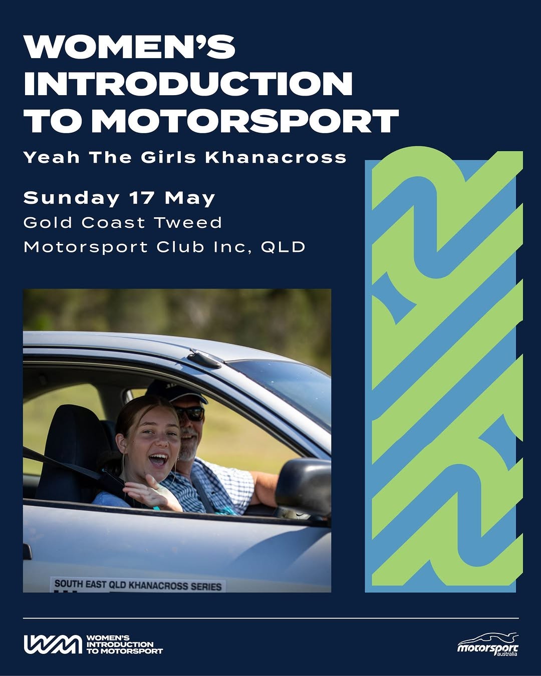 Women's Introduction to Motorsport: Yeah The Girls Khanacross flyer — QLD