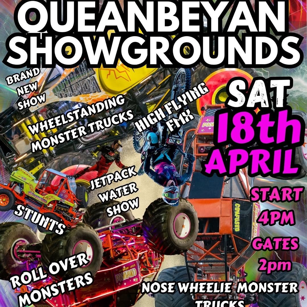 Monster Truck Mayhem Thrill & stunts Show — 4x4/Muscle spectator event in Sydney, NSW on Saturday 18 April 2026