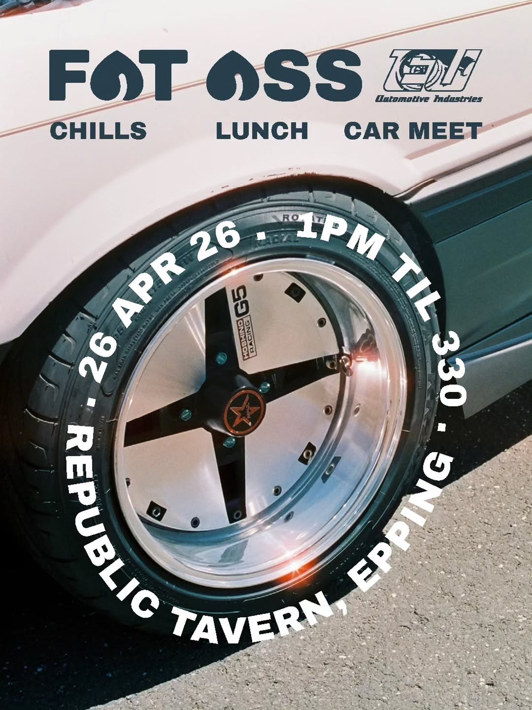 Fat Ass x EU Automotive Chills Lunch Car Meet — Euro/JDM car meet in Melbourne, VIC on Sunday 26 April 2026
