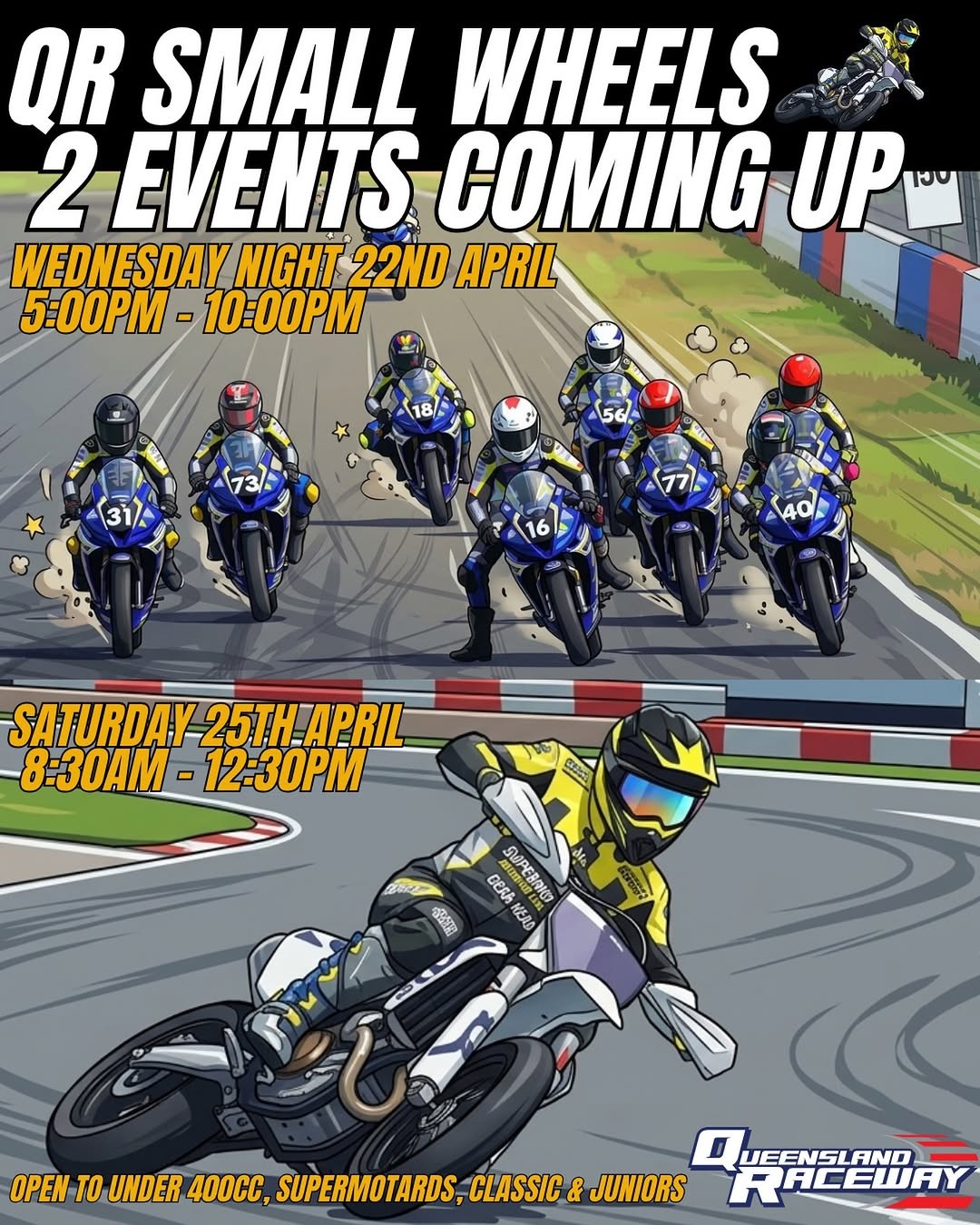 QR Small Wheels — JDM track day in Brisbane, QLD on Wednesday 22 April 2026