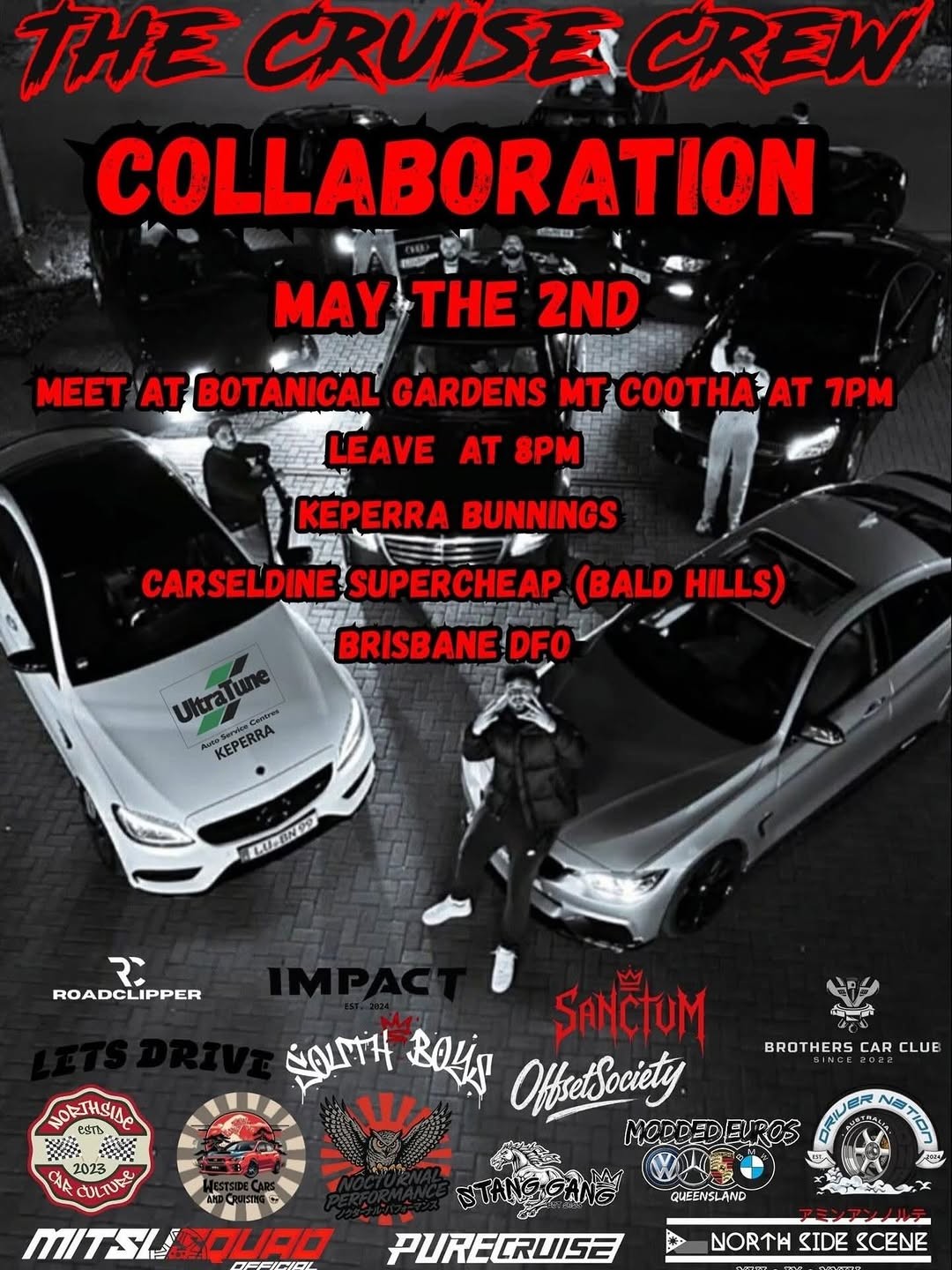 May 2nd Mega Cruise — Euro car meet in Brisbane, QLD on Saturday 2 May 2026