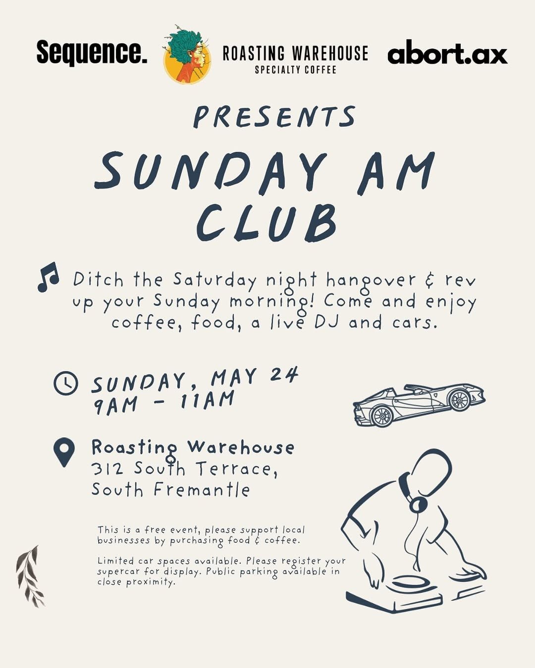 Sunday AM Club #5 flyer — WA