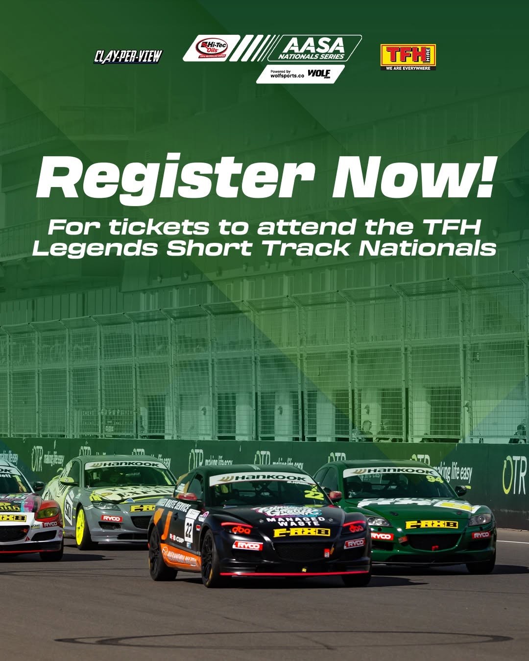 TFH Legends Short Track Nationals — Muscle/JDM spectator event in Sydney, NSW on Saturday 25 April 2026
