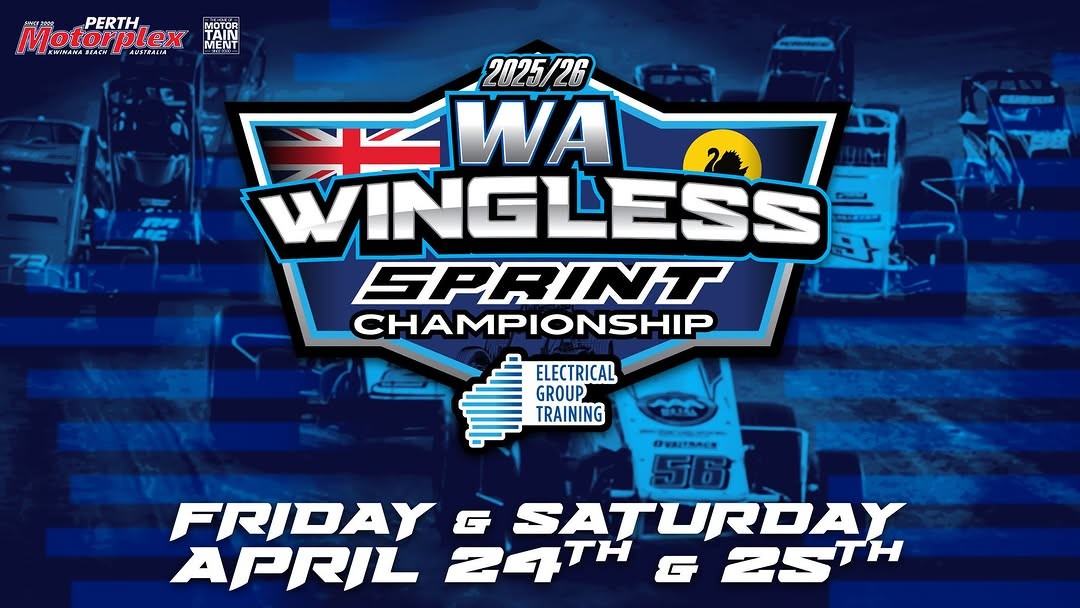 WA Wingless Sprint Championship — Muscle spectator event in Perth, WA on Friday 24 April 2026