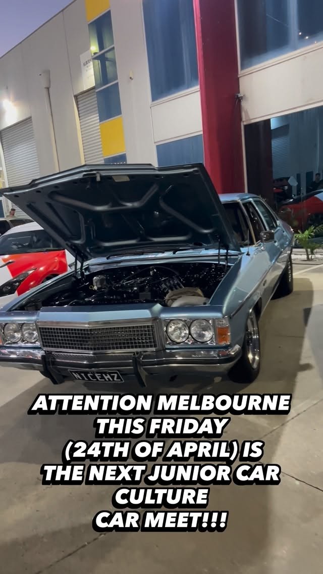 Junior Car Culture X Komur Car Meet — Muscle car meet in Melbourne, VIC on Friday 24 April 2026