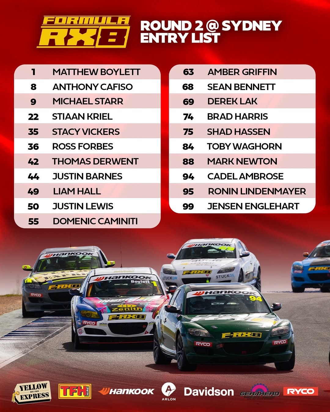Formula RX8 Round 2 — JDM track day in Sydney, NSW on Saturday 25 April 2026